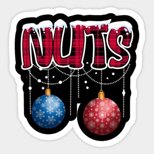 Chest Nuts Christmas Matching Couple Chestnuts Sticker